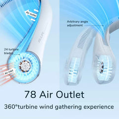 Neck Fan Portable Bladeless Hanging Neck 600mAh Rechargeable 1534