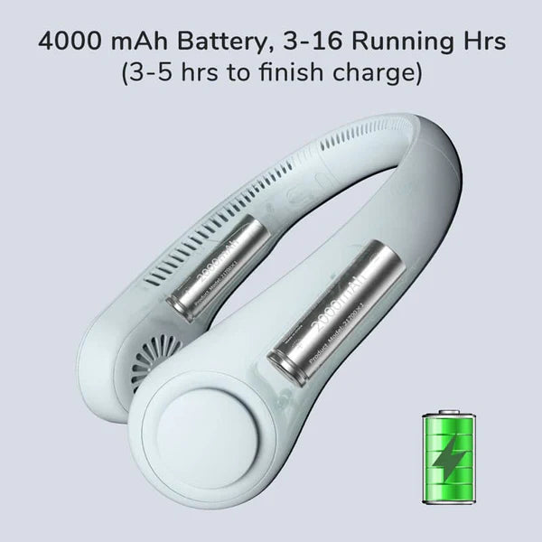 Neck Fan Portable Bladeless Hanging Neck 600mAh Rechargeable 1534